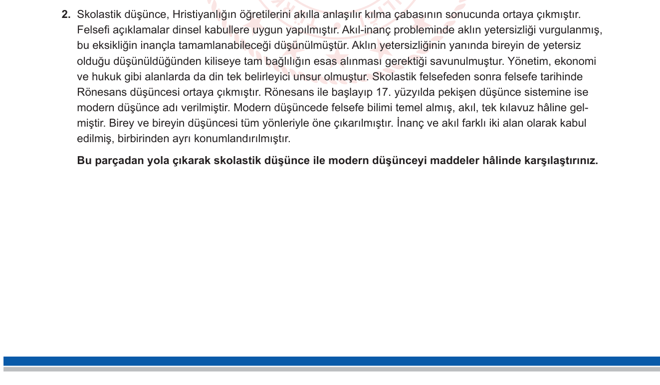 Felsefe sorusu 2 — 