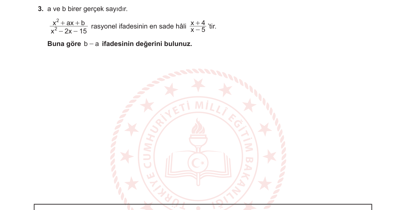 Matematik sorusu 19 — 