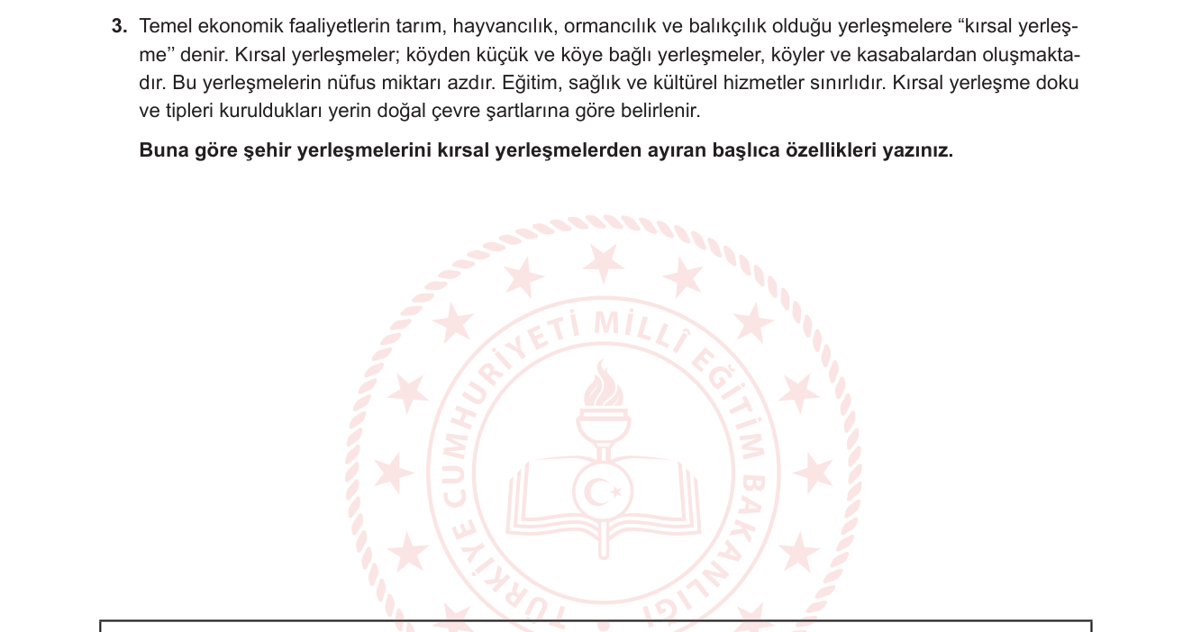 Coğrafya sorusu 16 — 