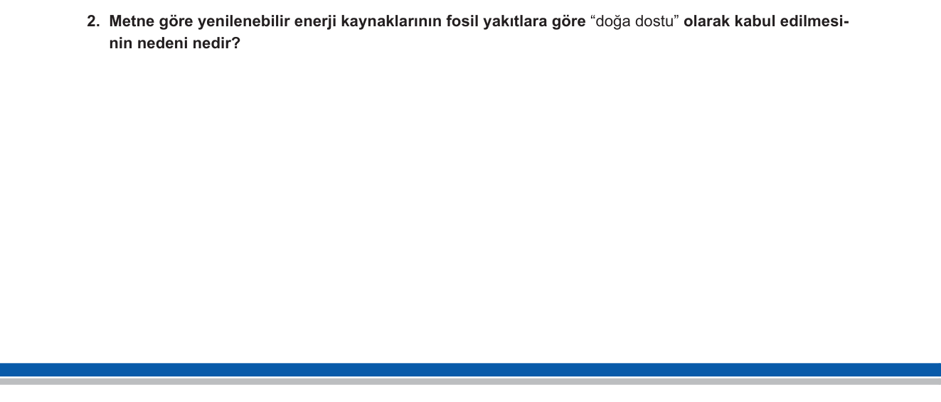 Türkçe sorusu 15 — 