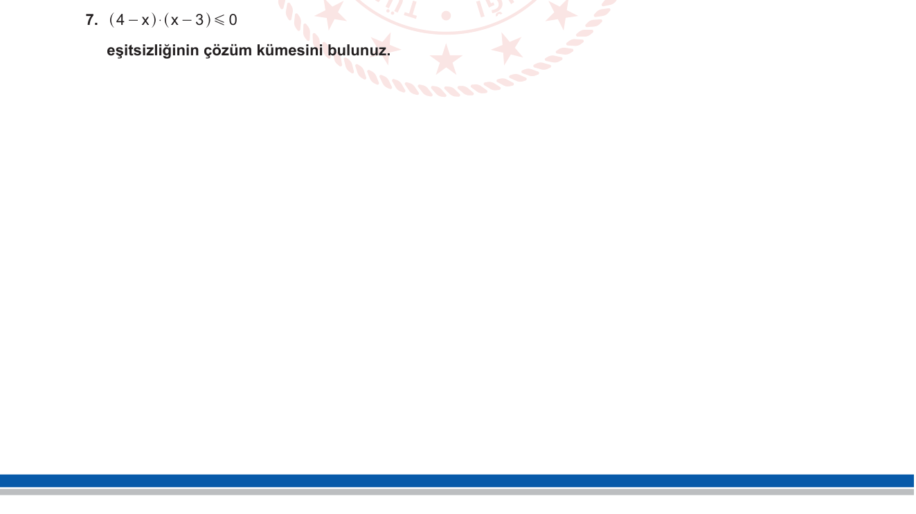 Matematik sorusu 7 — 