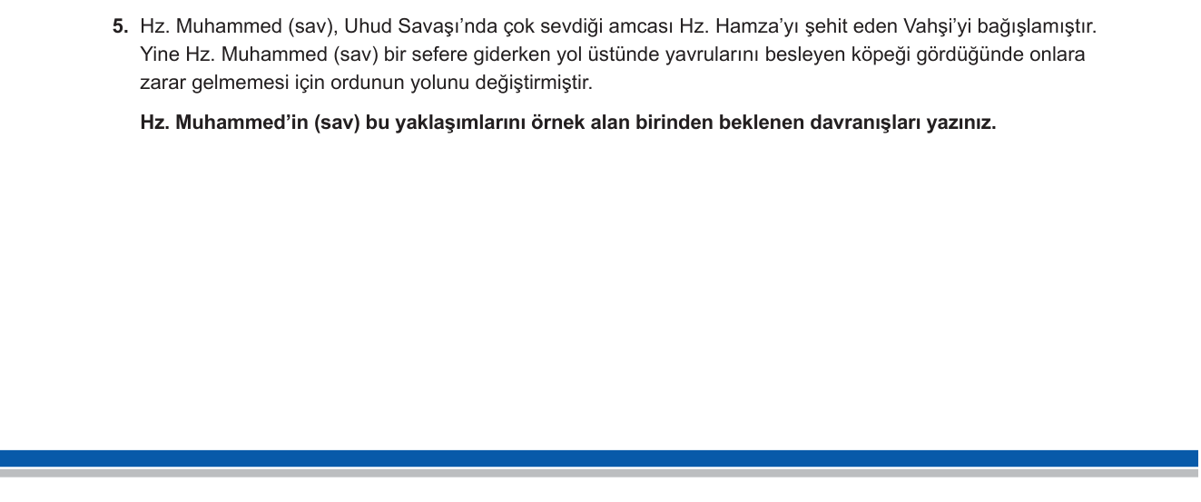 Din Kültürü ve Ahlak Bilgisi sorusu 4 — 