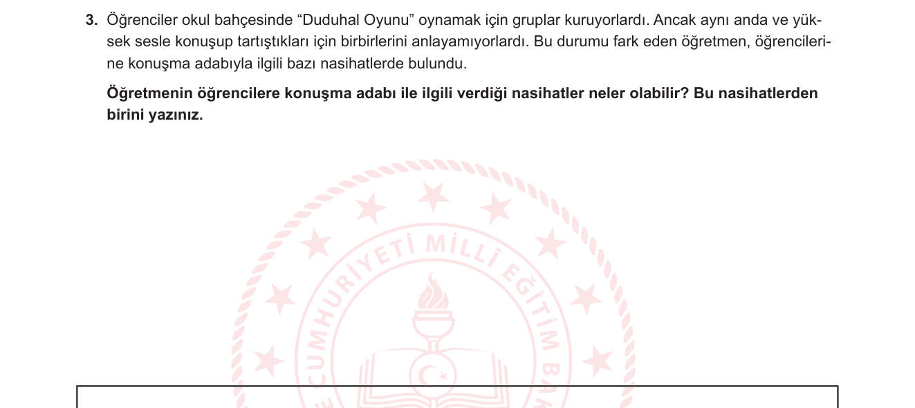 Din Kültürü ve Ahlak Bilgisi sorusu 3 — 