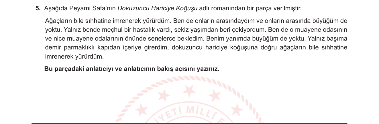 Türk Dili ve Edebiyatı sorusu 17 — 