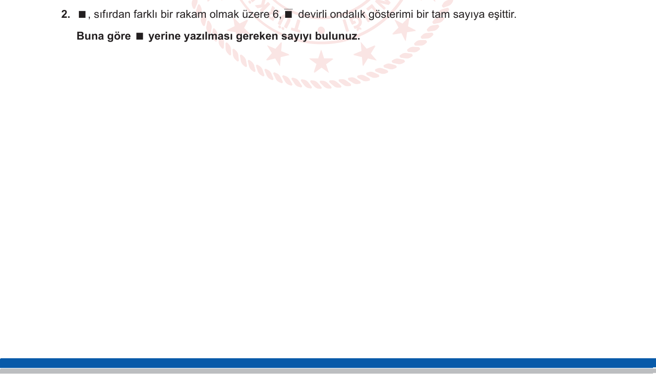Matematik sorusu 11 — Devirli ondalık sayıları kesre çevirme / Rasyonel sayılar