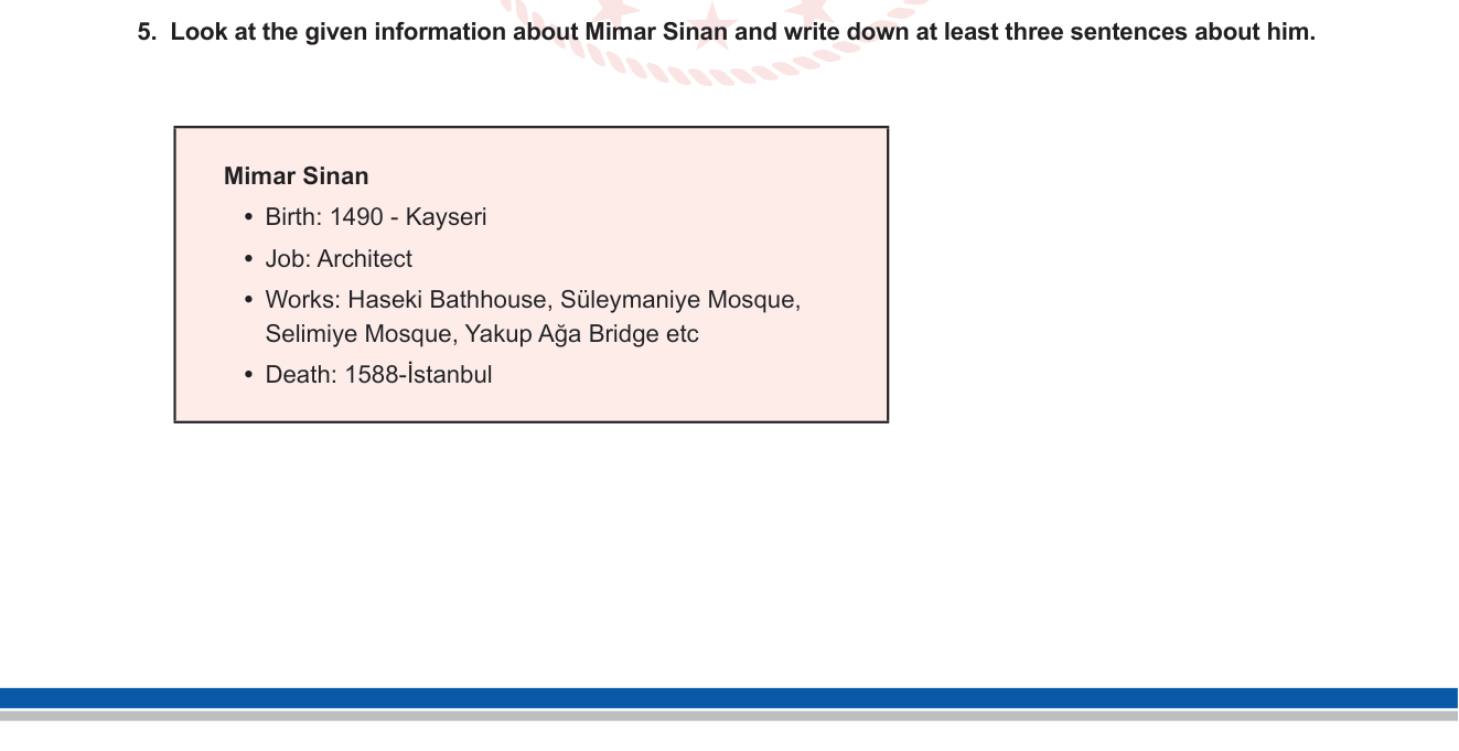 İngilizce sorusu 9 — Writing — Descriptive Paragraph / Famous People