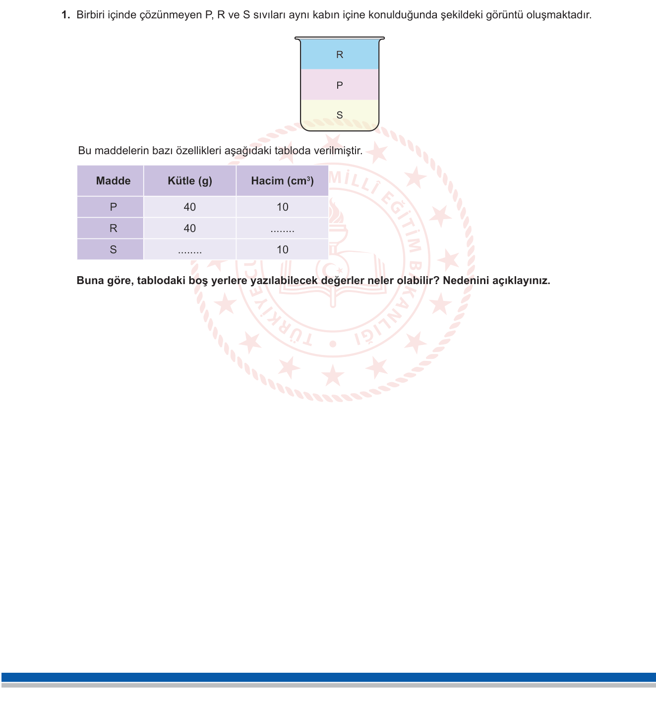 Fen Bilimleri sorusu 18 — 