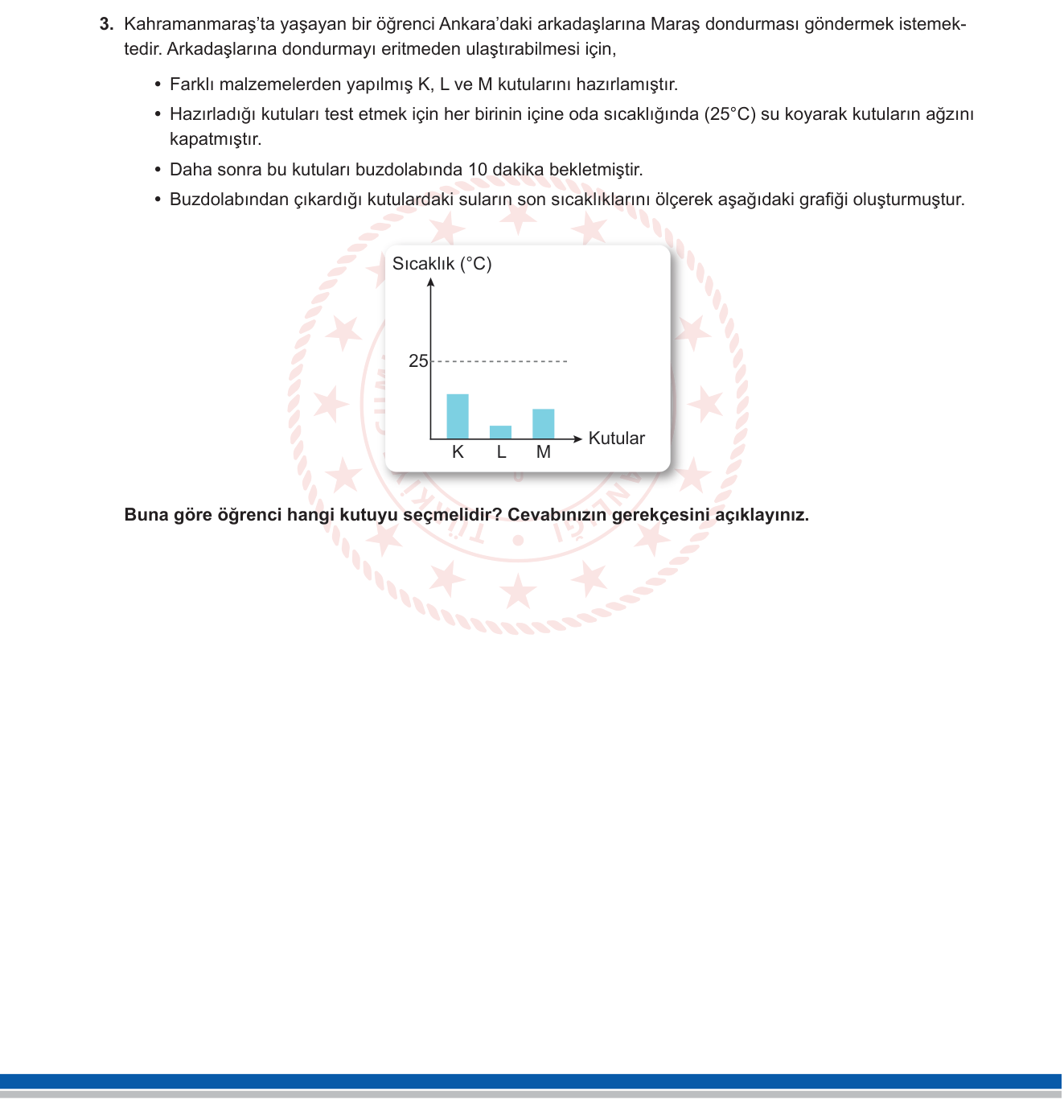 Fen Bilimleri sorusu 17 — 