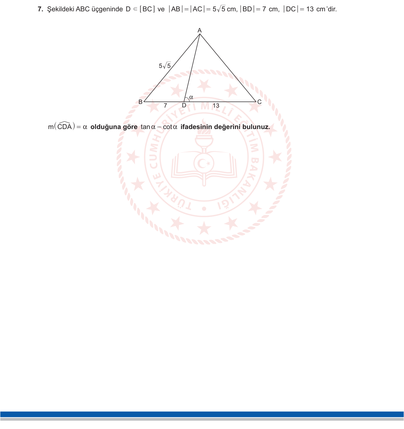 Matematik sorusu 20 — 